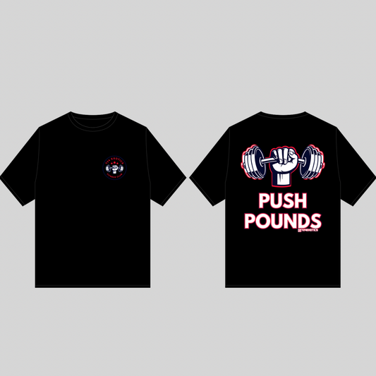 [Coming-Soon]FitnessClub “PUSH POUNDS”. Tee-Shirt